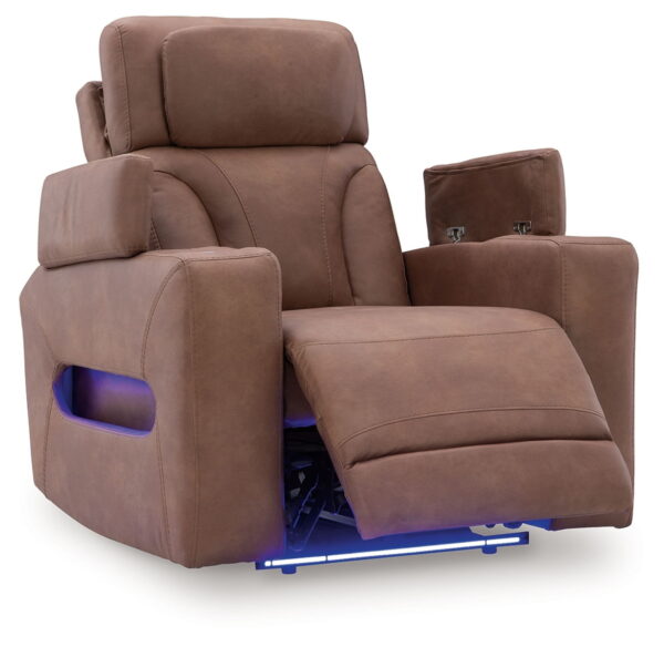 Clean-Slate - Caramel - Power Recliner / Adj Headrest - Image 4