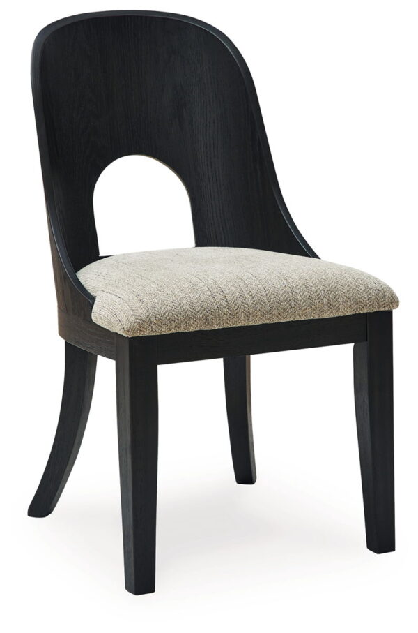 Rowanbeck - Gray / Black - Dining Upholstered Side Chair (Set of 2) - Image 3