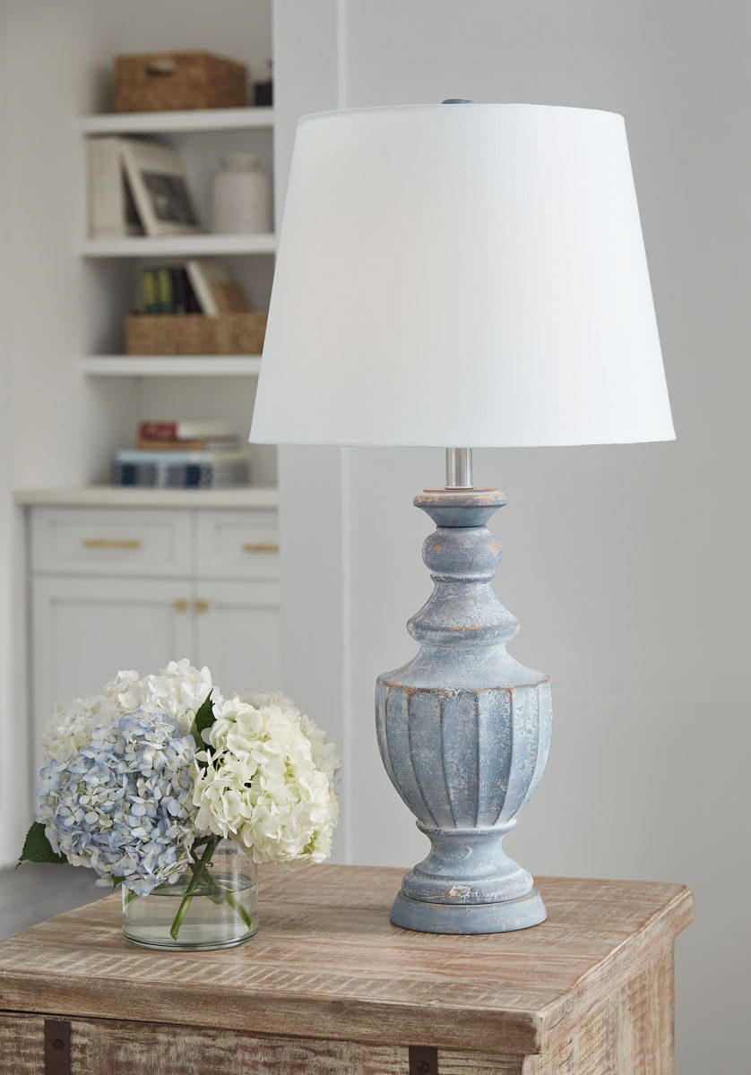 Cylerick - Antique Blue - Terracotta Table Lamp - Image 3