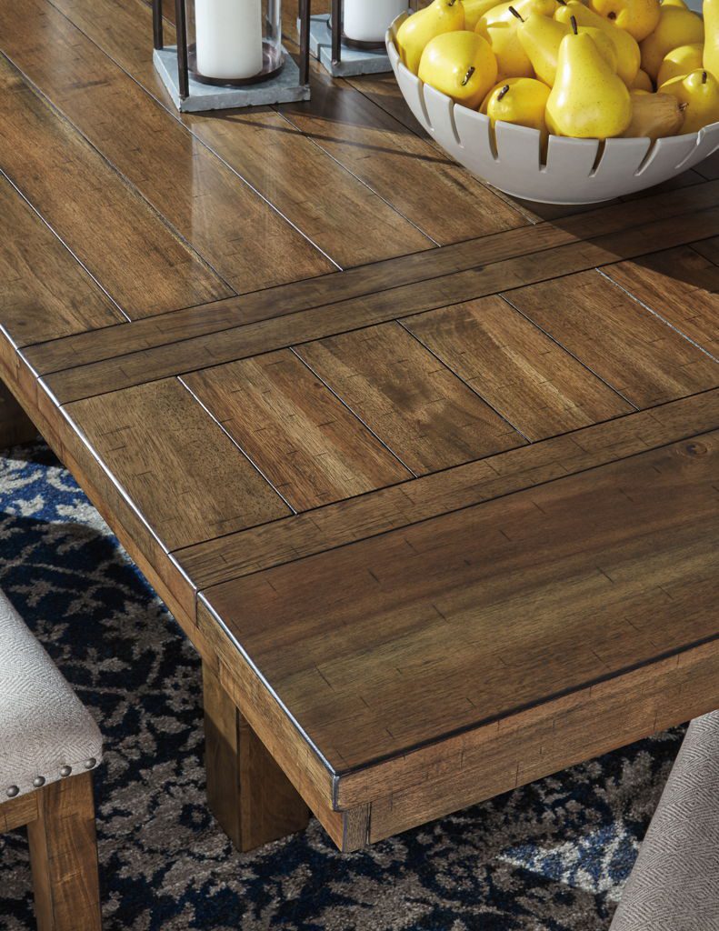 Moriville - Grayish Brown - Rectangular Dining Room Extension Table - Image 4