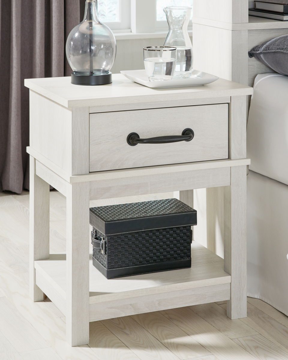 Dorrinson - White - One Drawer Night Stand - Image 3