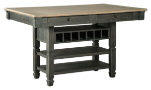 Tyler Creek - Black / Gray - Rectangular Dining Room Counter Table