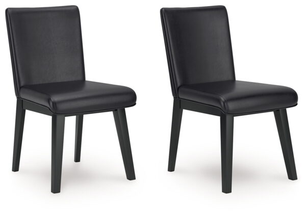 Jettaya - Black - Dining Upholstered Side Chair (Set of 2) - Image 4