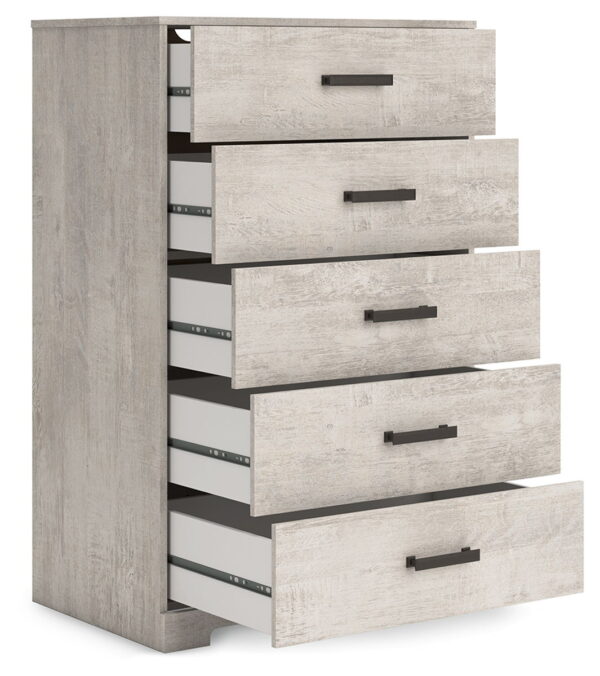 Shawburn - Gray - Five Drawer Chest - Image 3