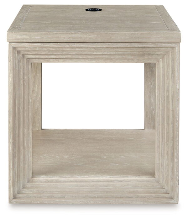 Marxhart - Bisque - Square End Table - Image 3