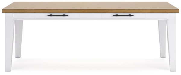 Ashbryn - White / Natural - Rectangular Dining Room Table - Image 2
