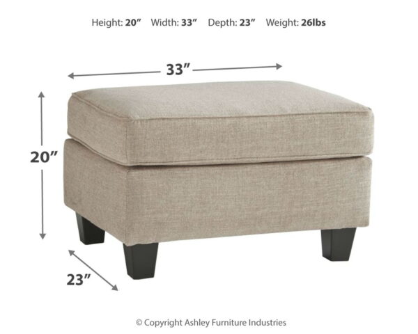 Abney - Driftwood - Ottoman - Image 4