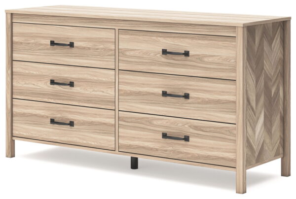 Battelle - Tan - Six Drawer Dresser - Image 2