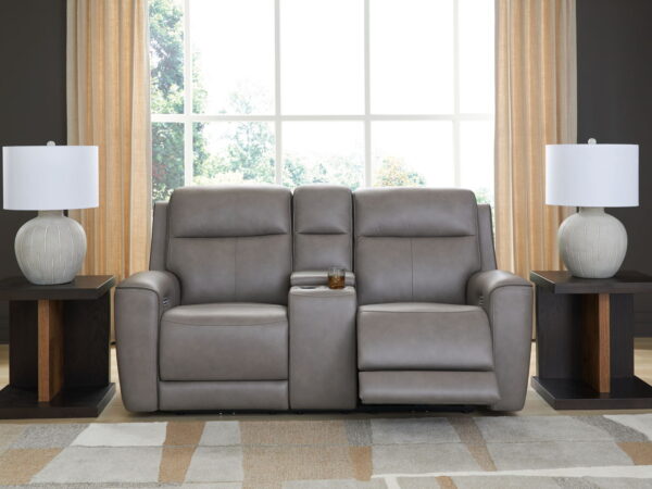 5Z-Comfort - Relaxation - Power Reclining Loveseat with Console / Adj Headrest - Image 5