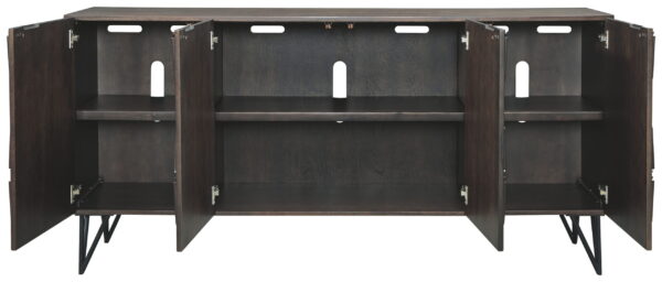 Chasinfield - Dark Brown - Extra Large TV Stand - Image 3