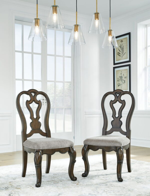 Maylee - Dark Brown - Dining Upholstered Side Chair (Set of 2) - Image 2