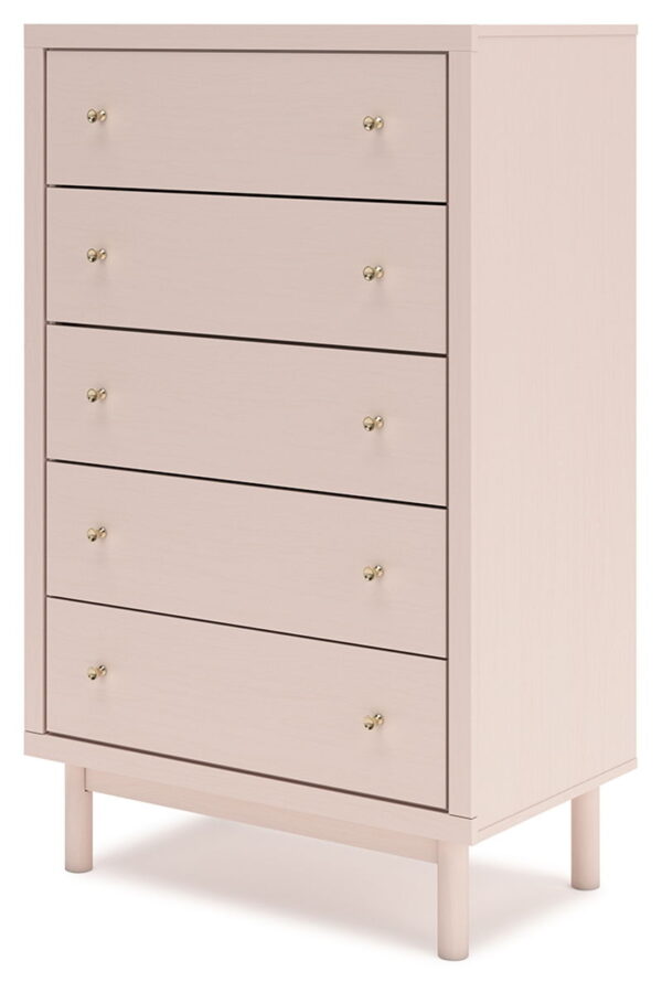 Wistenpine - Blush - Five Drawer Chest - Image 2