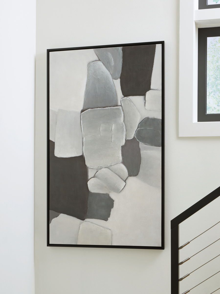 Adilson - White / Gray / Black - Wall Art - Image 2