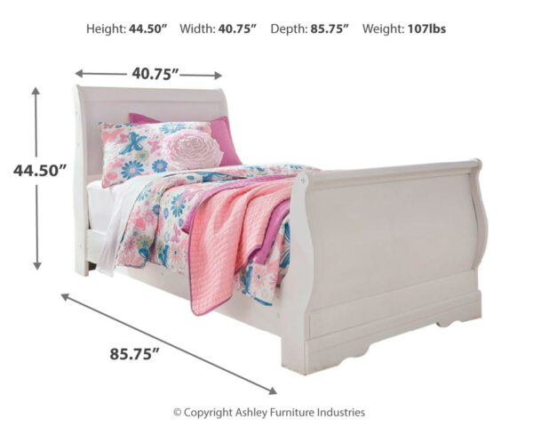 Anarasia - Sleigh Bed - Image 2