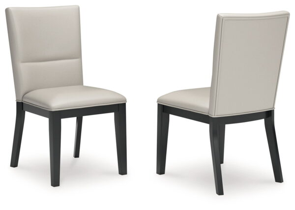 Glinari - Taupe / Black - Dining Upholstered Side Chair (Set of 2) - Image 2