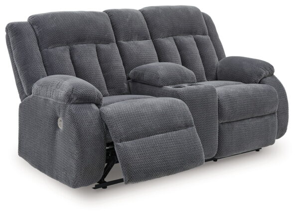 Observation - Steel - Double Reclining Power Loveseat With Console - Image 3