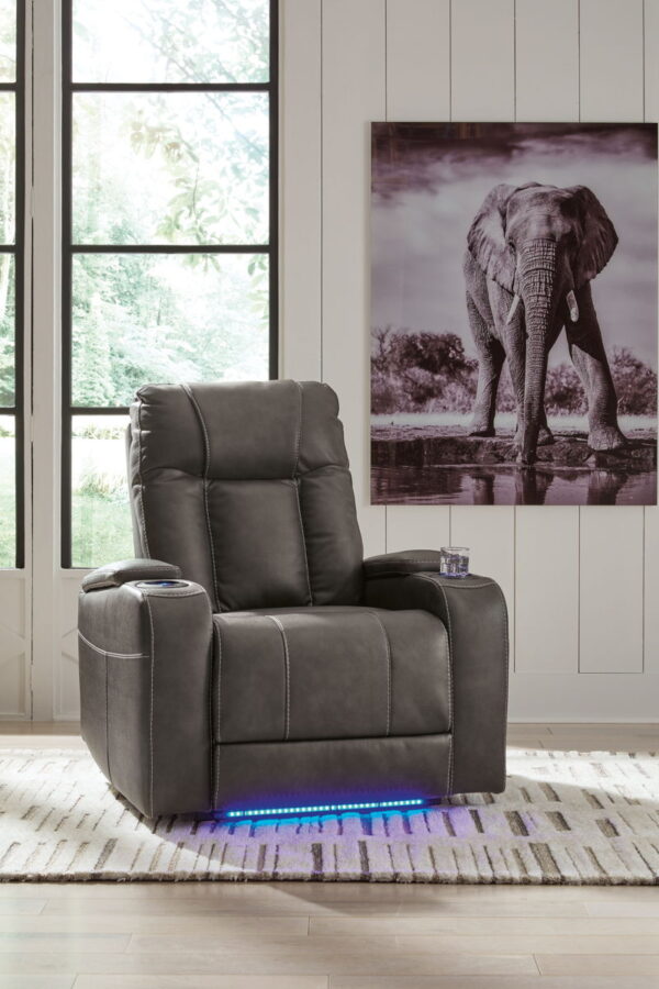 Feazada - Power Recliner With Adj Headrest - Image 6