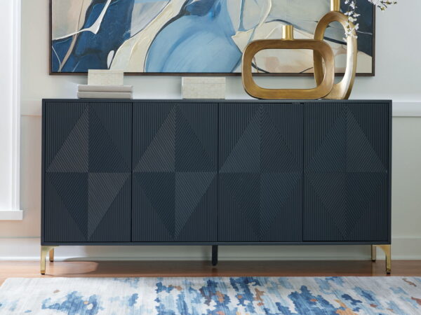 Loirwick - Dark Blue - Accent Cabinet - Image 3