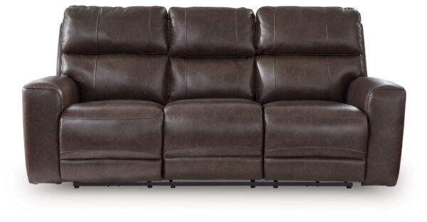Crossplex - Smoke - Power Recline Sofa With Adjustable Headrest