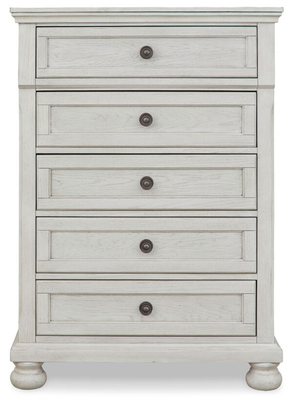 Robbinsdale - Antique White - Five Drawer Chest - Youth - Image 2
