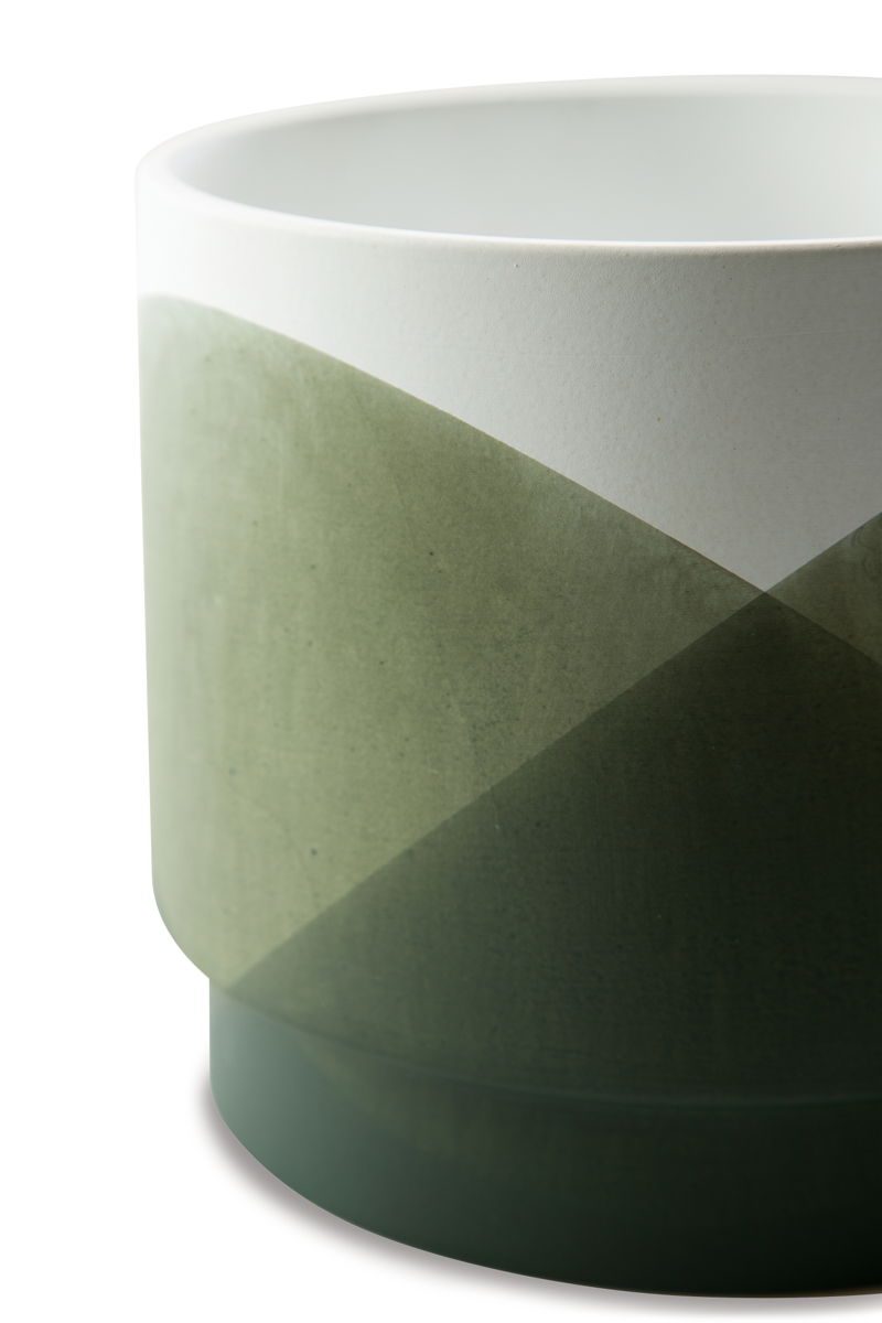 Ardenridge - Green / White - Planter Set (Set of 2) - Image 4