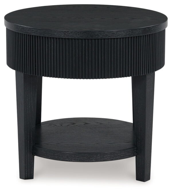 Marstream - Black - Round End Table - Image 3