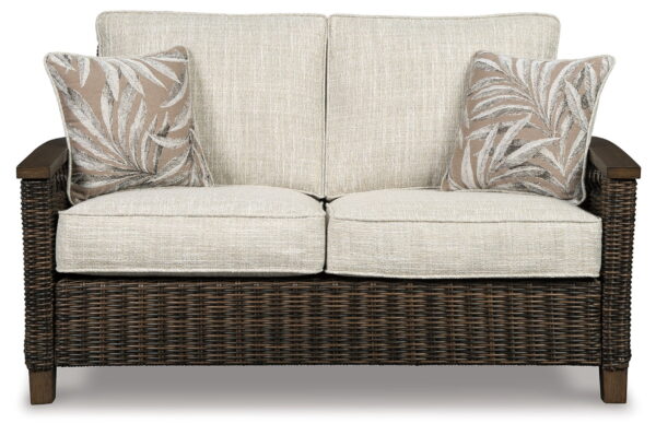 Paradise Trail - Medium Brown - Loveseat w/Cushion - Image 2