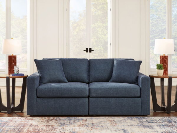 Modmax - Ink - 2-Piece Sectional Loveseat - Fabric - Image 2