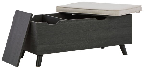 Yarlow - Dark Gray - Storage Bench - Image 3