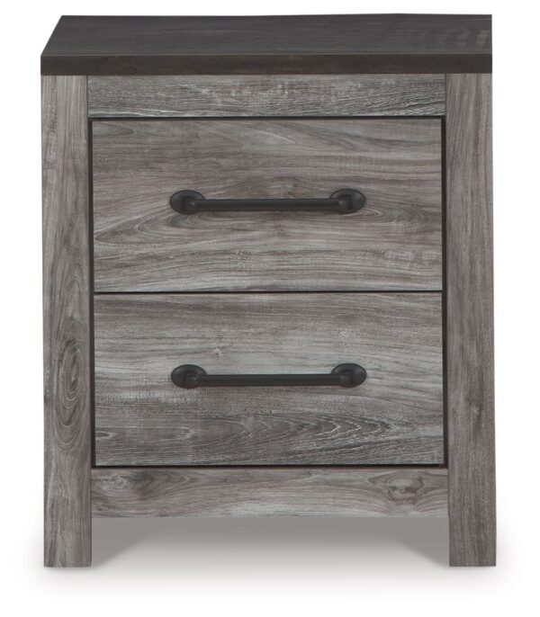 Bronyan - Dark Gray - Two Drawer Night Stand - Image 3