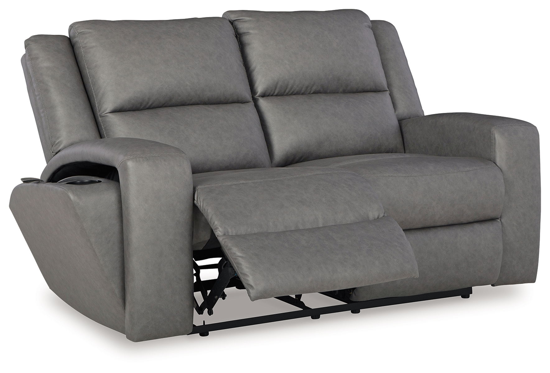 Brixworth - Slate - Reclining Loveseat - Image 3