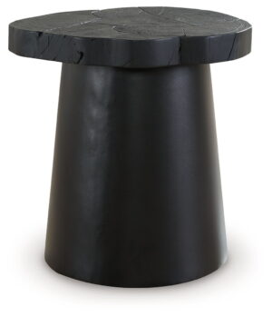Wimbell - Black - Round End Table