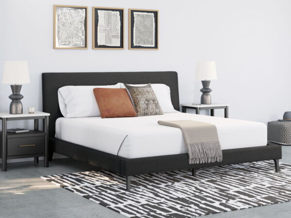 Cadmori - Upholstered Bed With Roll Slats - Image 2