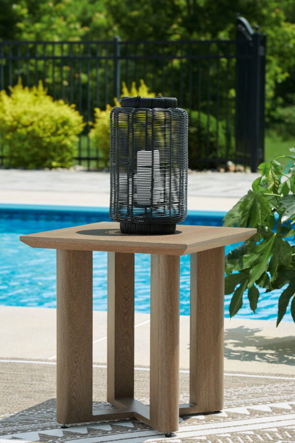 Serene Bay - Dark Brown - Square End Table - Image 3