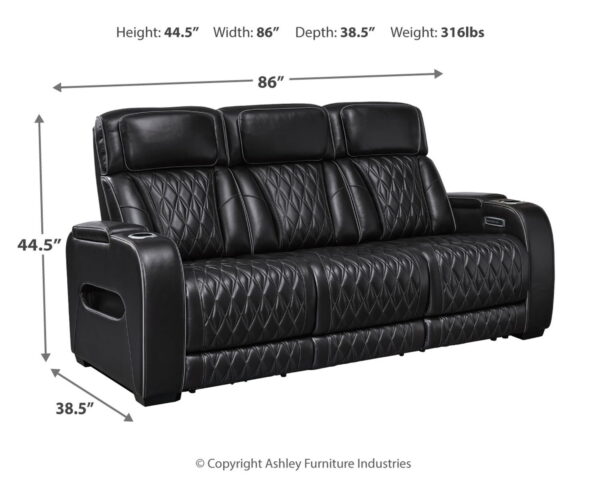 Boyington - Power Reclining Sofa With Adj Headrest - Image 6