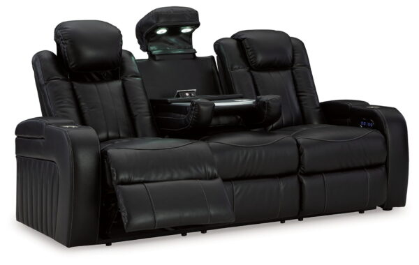 Caveman Den - Midnight - Power Reclining Sofa With Adj Headrest - Image 4