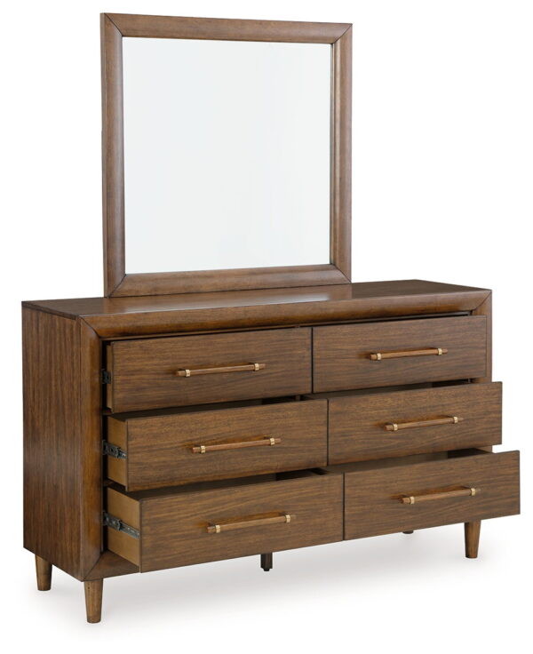 Lyncott - Brown - Dresser And Mirror - Image 4