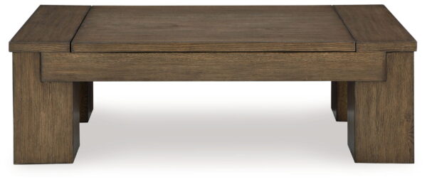 Rosswain - Warm Brown - Lift Top Cocktail Table - Image 4