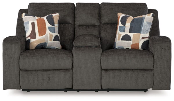 Kanlow - Dbl Reclining Loveseat With Console - Image 5