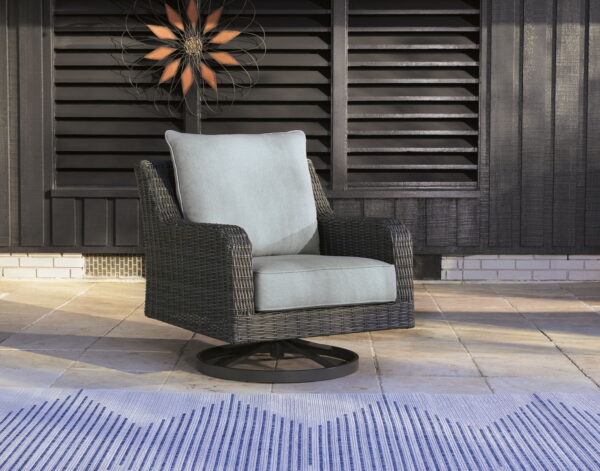 Elite Park - Gray - Swivel Lounge w/ Cushion - Image 4