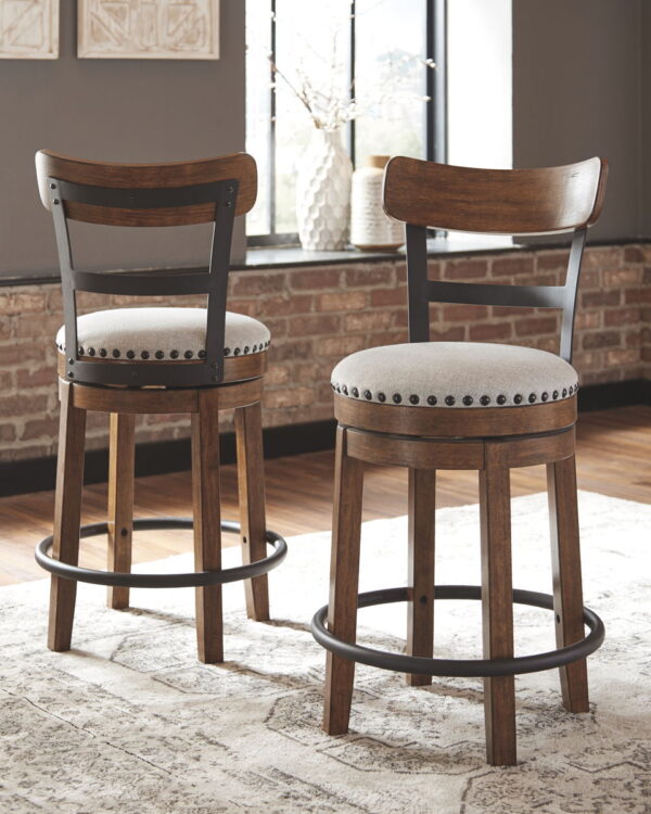 Valebeck - Full Back Swivel Stool - Image 9