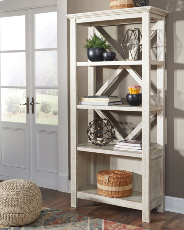 Carynhurst - Whitewash - Large Bookcase - Image 2