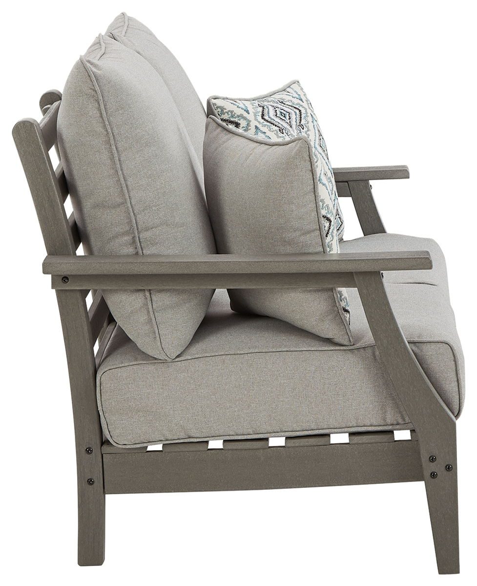 Visola - Gray - Loveseat w/Cushion - Image 4