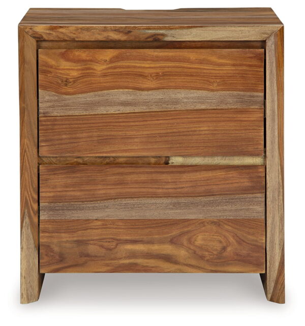 Dressonni - Brown - Two Drawer Night Stand - Image 4