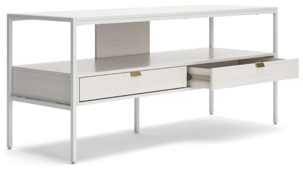 Deznee - White - Large TV Stand - Image 4