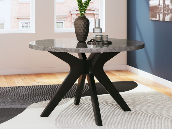 Glinari - Taupe / Black - 5 Pc. - Dining Room Table, 4 Side Chairs - Image 3