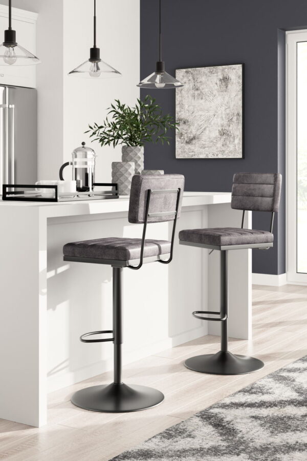 Strumford - Tall Swivel Barstool (Set of 2) - Image 2