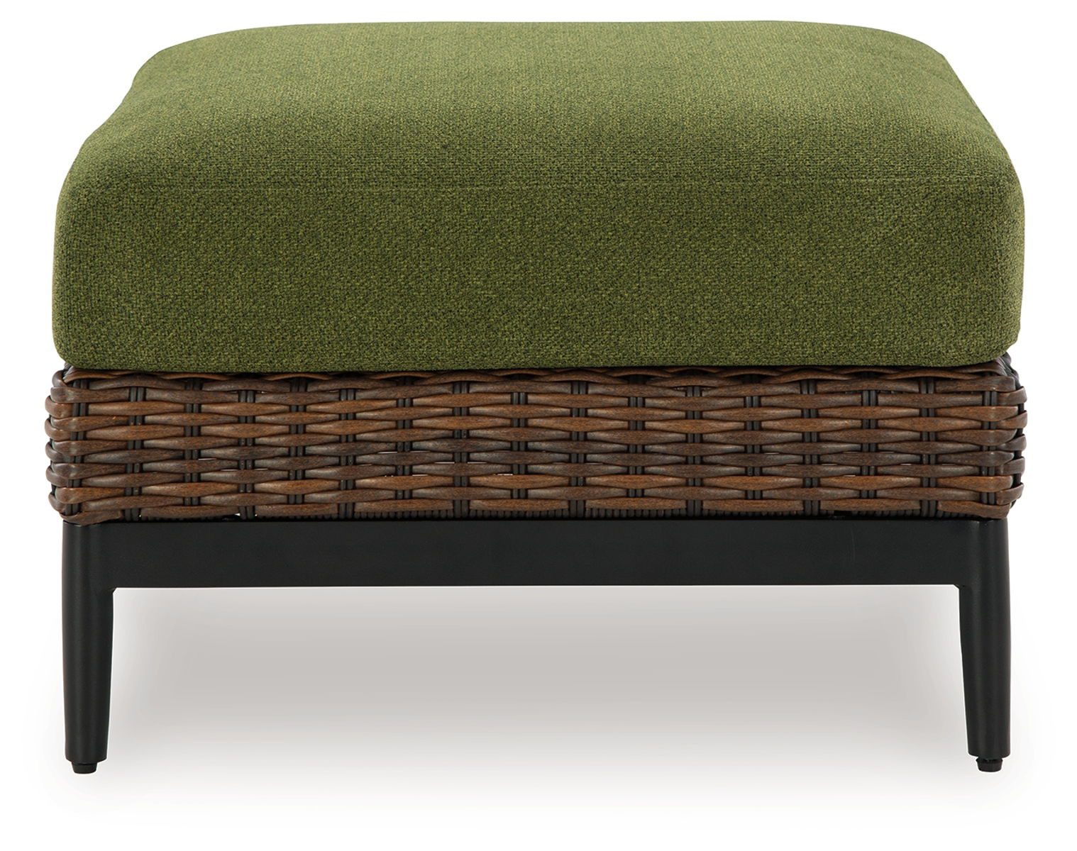 Horizon Hall - Brown / Green - Ottoman With Cushion - Image 2
