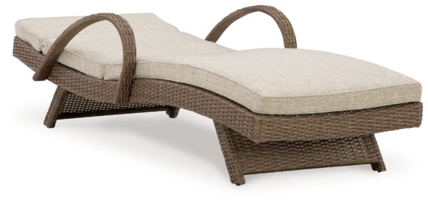 Beachcroft - Beige - Chaise Lounge With Cushion - Image 4