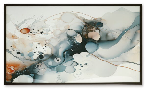 Foxenburg - Blue / Amber / White - Wall Art - Image 4